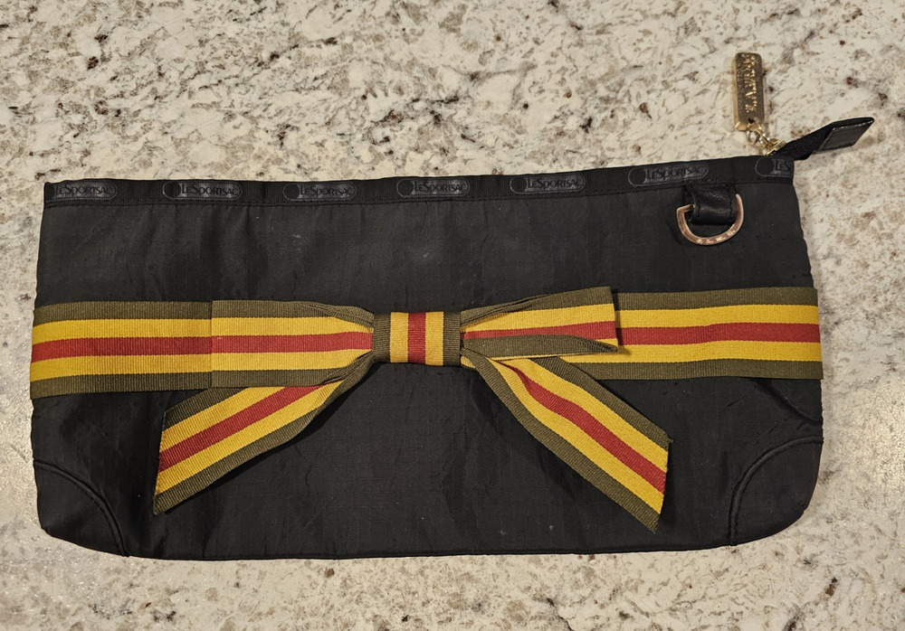 VTG LAMB LeSportSac Rasta-striped bow Clutch, Gwen Stefani Love Angel Music Baby